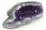 Sparkly Deep-Purple Amethyst Geode - Uruguay #342705-1